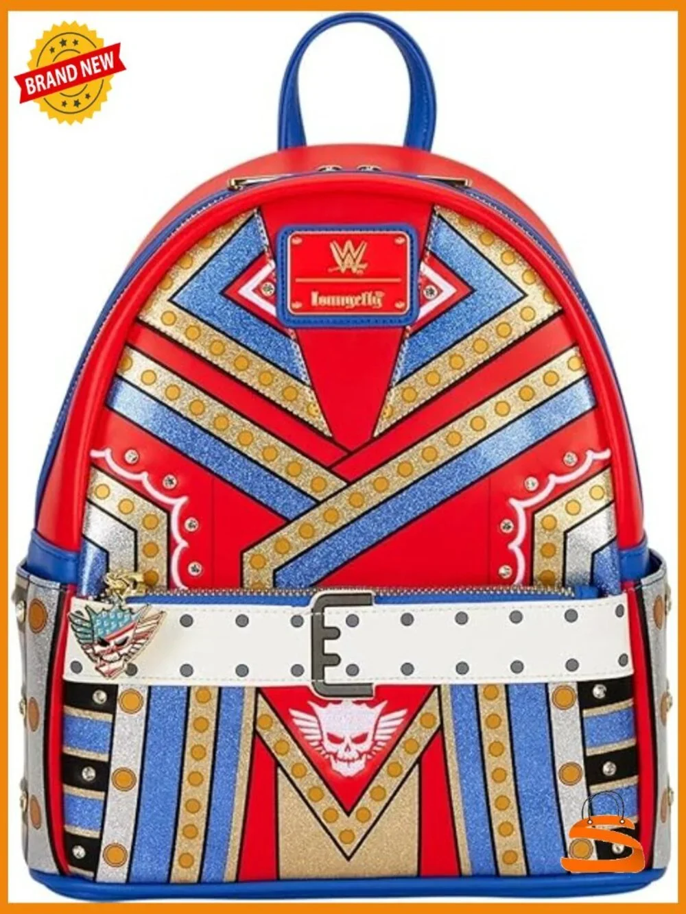 Loungefly WWE Cody Rhodes Cosplay Mini-Backpack Faux Leather